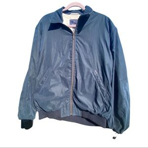 Faconnable Full Zip Water Resistant Jacket blue large versatile large classic